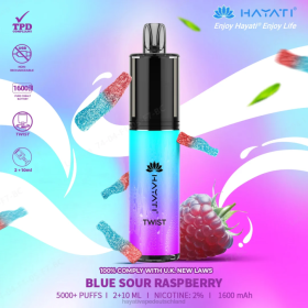 Hayati Flavour List | blaue saure Himbeere 28X265 Hayati Twist Einweg