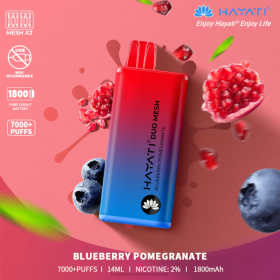 Hayati Flavour Vapes | Blaubeer-Granatapfel 28X2186 Hayati Duo Mesh Einweg