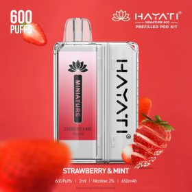 Hayati Flavour Vapes | Erdbeere und Minze 28X246 Hayati Miniature 600 Pod-Kits