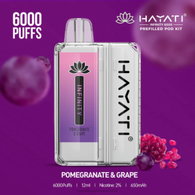 Hayati Flavour Vapes | Granatapfel und Traube 28X2156 Hayati Infinity 6000 Pod-Kits