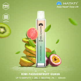 Hayati Vape Deutschland | Kiwi, Passionsfrucht, Guave 28X213 Hayati Pro Mini Einweg