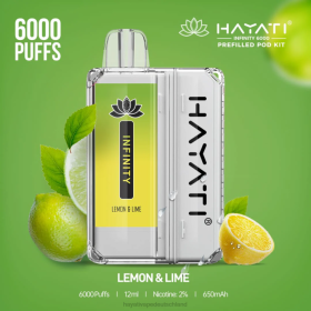 Hayati Vape Deutschland | Zitrone und Limette 28X2153 Hayati Infinity 6000 Pod-Kits