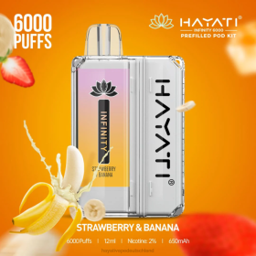 Hayati Vape Near Me | Erdbeere und Banane 28X2159 Hayati Infinity 6000 Pod-Kits