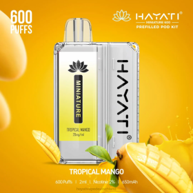 Hayati Vape Near Me | tropische Mango 28X249 Hayati Miniature 600 Pod-Kits