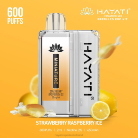 Hayati Vape Shop | Erdbeer-Himbeer-Eis 28X247 Hayati Miniature 600 Pod-Kits