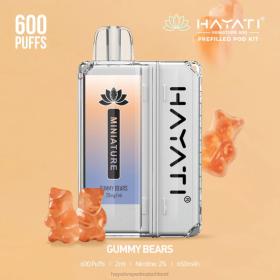 Hayati Vape Shop | Gummibärchen 28X237 Hayati Miniature 600 Pod-Kits