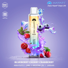 Hayati Vape Shop | Heidelbeere, Kirsche, Cranberry 28X297 Hayati Pro Max Einweg