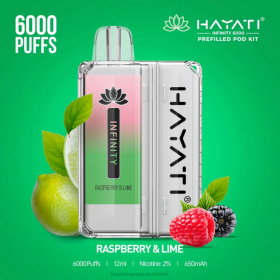 Hayati Vape Shop | Himbeere und Limette 28X2157 Hayati Infinity 6000 Pod-Kits
