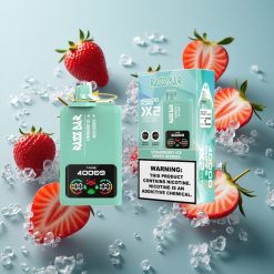 Erdbeere-Eis_Mischbeeren Razz Bar 40000 Züge Typ-C Port vape wholesale Deutschland