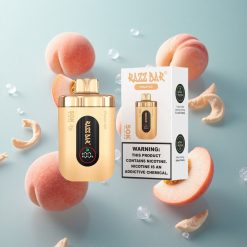 Pfirsich Eis Razz Bar 50K Züge 50000 Züge Typ-C Wiederaufladbar vape wholesale Deutschland