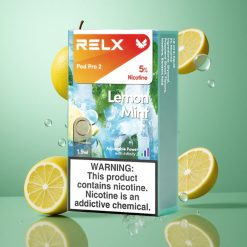 Zitronenminze RELX Pod Pro 2 600 Züge 5% Nikotin vape wholesale Deutschland